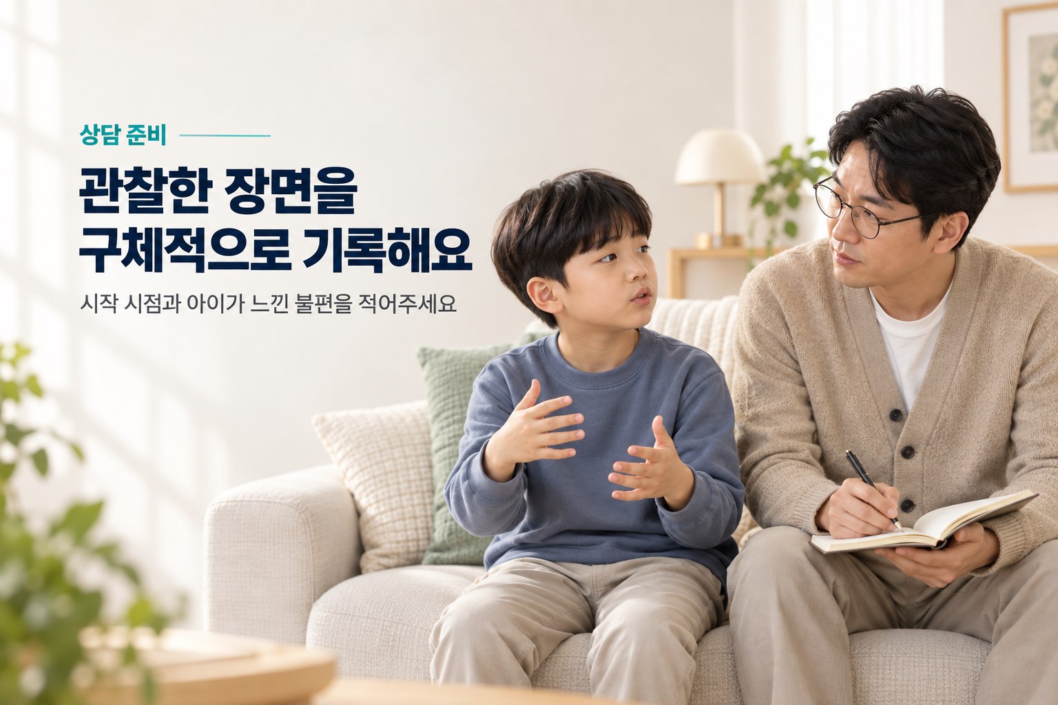 관찰한 장면을 구체적으로 기록해요